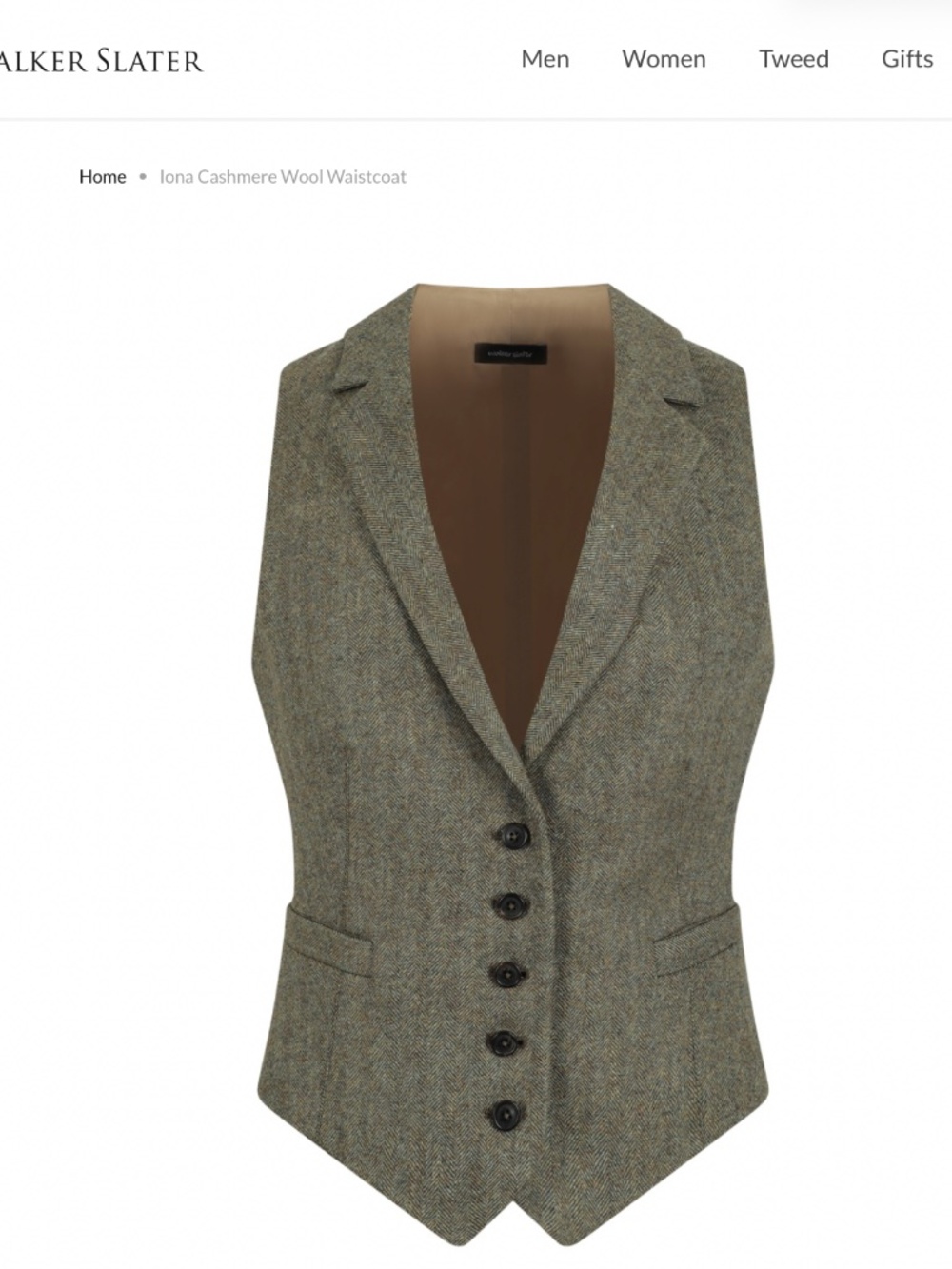 Walker Slater wool/cashmere waistcoat